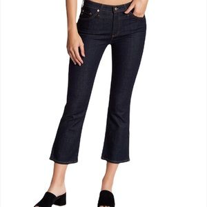 AG Jodi High Rise Slim Flare Crop Side Slit Jeans